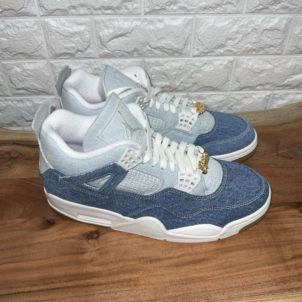 Nike Air Jordan 4 Denim Worn Blue IB6716-100 Size 11w /9.5m Gum Sole - Picture 2 of 6